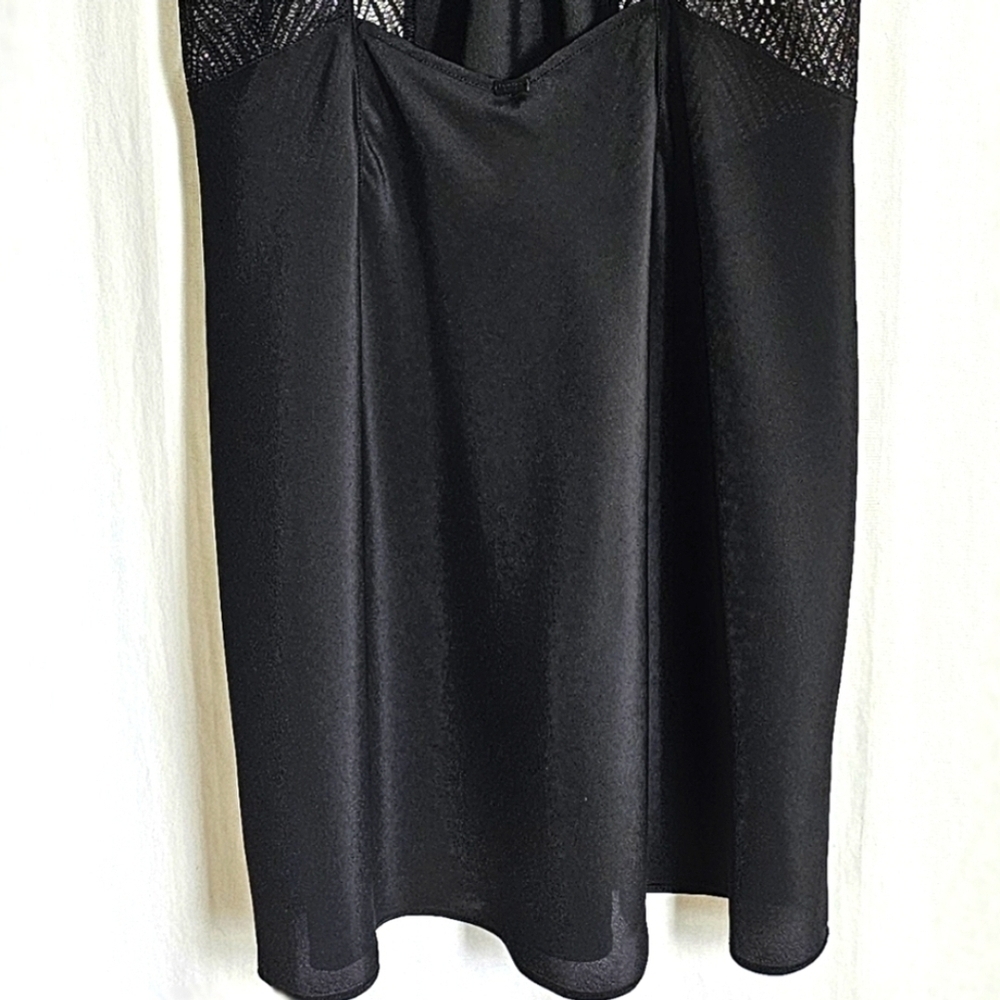 Calvin Klein Black Floral Lace Slip Dress - Picture 13 of 15